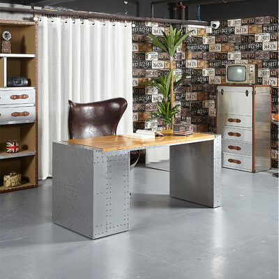 Scatola di ufficio a domicilio in alluminio con disegno semplice e resistente 3 cassetti rettangolari